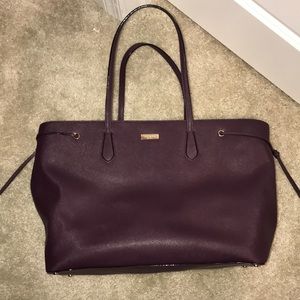 Kate spade maroon tote